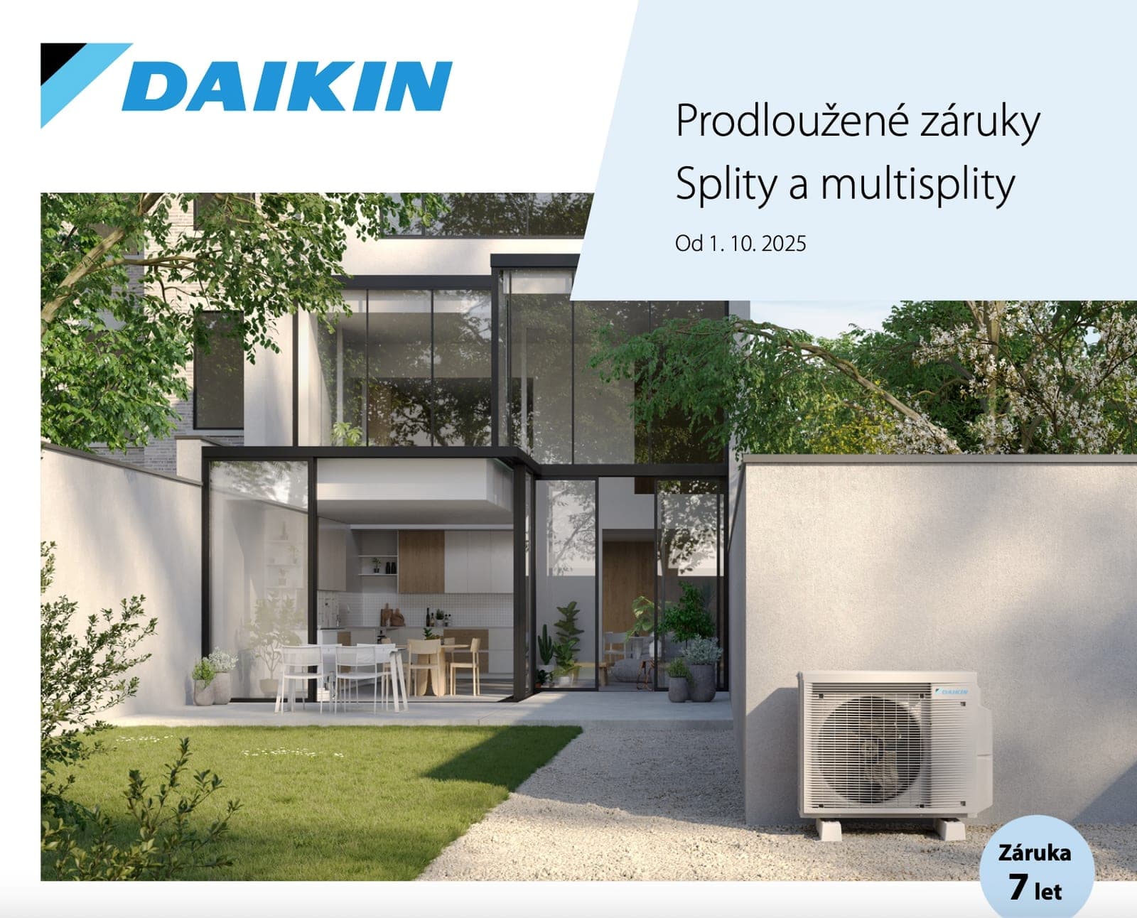 7 let záruky na klimatizace Daikin – jistota pro váš domov